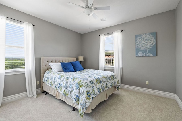 1306 High Lonesome, Leander, TX 78641 - bedroom featuring carpet floors, baseboards, and a ceiling fan