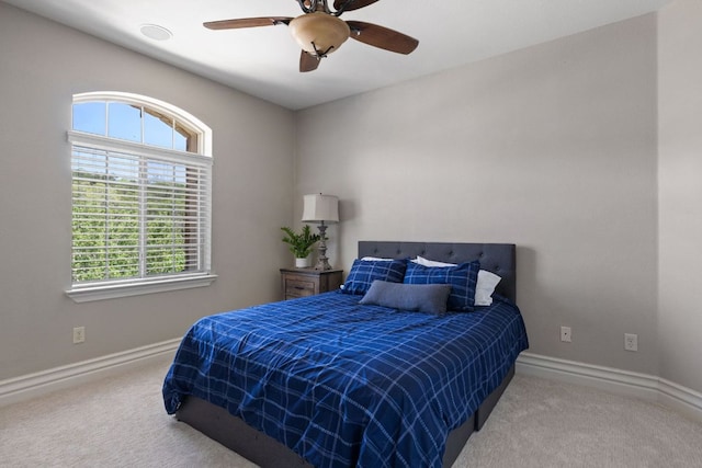 1306 High Lonesome, Leander, TX 78641 - carpeted bedroom with baseboards and ceiling fan