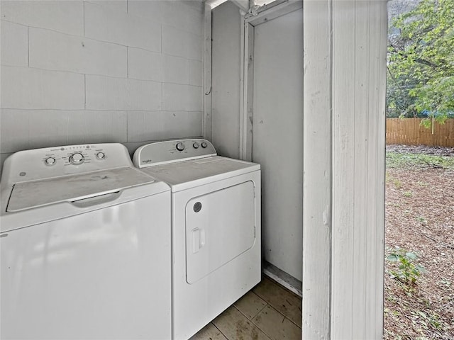 1026 Haynes St Unit 28, San Marcos, TX 78666 - laundry room with separate washer and dryer