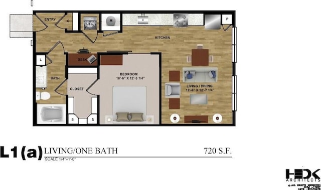 6324 N Lamar Blvd Unit 313, Austin, TX 78752 - view of property floor plan