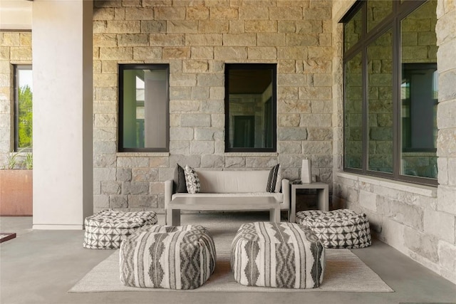 7817 Orisha Dr, Austin, TX 78739 - view of patio / terrace featuring an outdoor living space