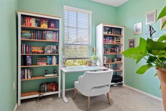 6809 Ellsworth Walk, Austin, TX 78724 - carpeted home office featuring baseboards