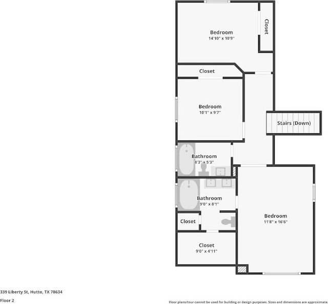 339 Liberty St, Hutto, TX 78634 - view of room layout