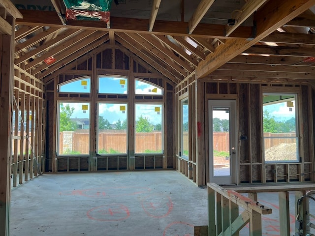 328 Ridgewell Loop, Georgetown, TX 78633 - unfurnished sunroom featuring vaulted ceiling