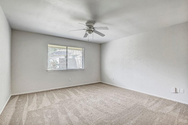 2109 Delvin Ln, Austin, TX 78728 - carpeted empty room featuring ceiling fan and baseboards