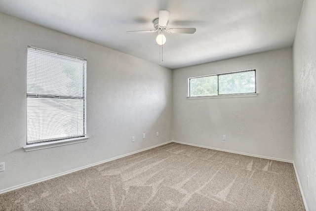2109 Delvin Ln, Austin, TX 78728 - carpeted spare room featuring ceiling fan and baseboards
