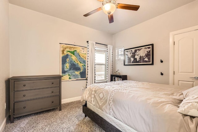 611 Algerita Dr, Georgetown, TX 78628 - bedroom with carpet and a ceiling fan