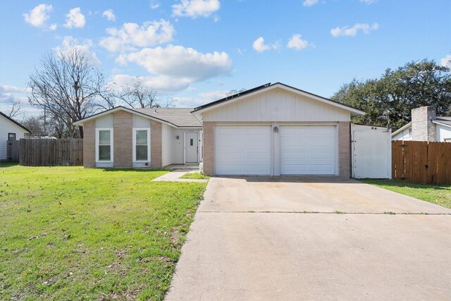 3504 Valley Pike Rd, Cedar Park, TX 78613 - single story home with brick siding, concrete driveway, and a garage