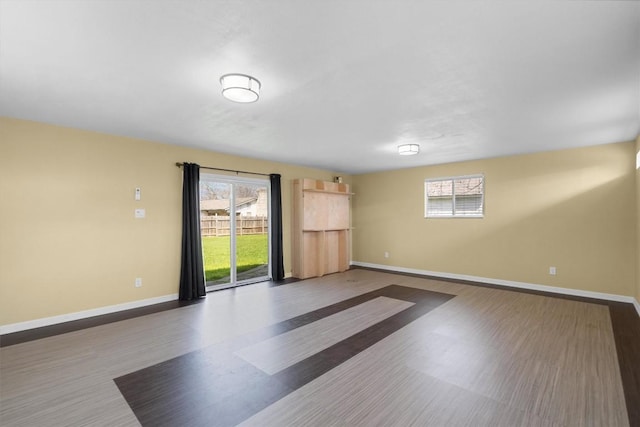 3504 Valley Pike Rd, Cedar Park, TX 78613 - empty room with healthy amount of natural light, wood finished floors, and baseboards