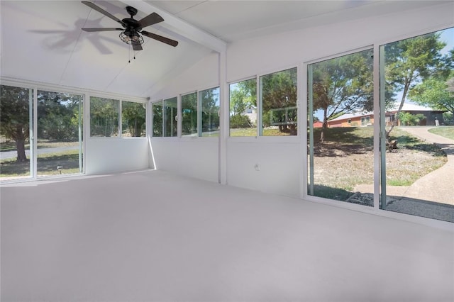 11134 Bonham Ranch Rd, Dripping Springs, TX 78620 - unfurnished sunroom featuring ceiling fan