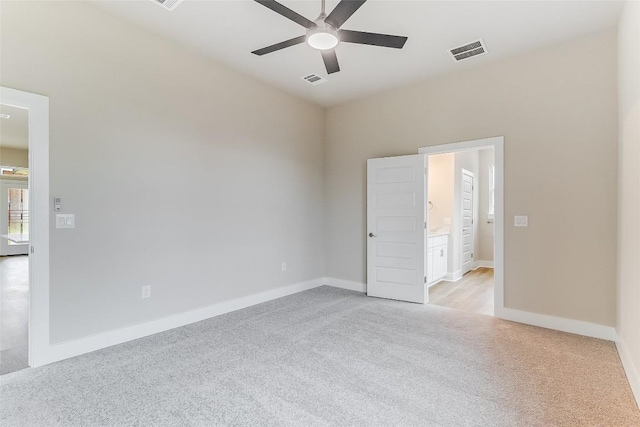 650 Aspen Ln, Cottonwood Shores, TX 78657 - spare room featuring ceiling fan and light colored carpet