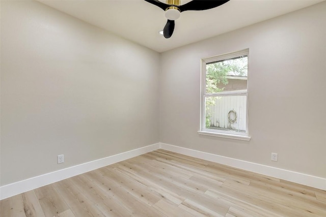 6007 Belfast Dr, Austin, TX 78723 - empty room featuring light wood-style floors and ceiling fan