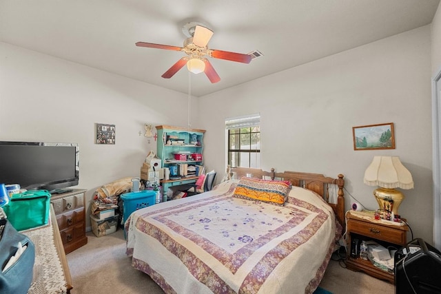 201 Loving Trl, Dripping Springs, TX 78620 - carpeted bedroom with ceiling fan