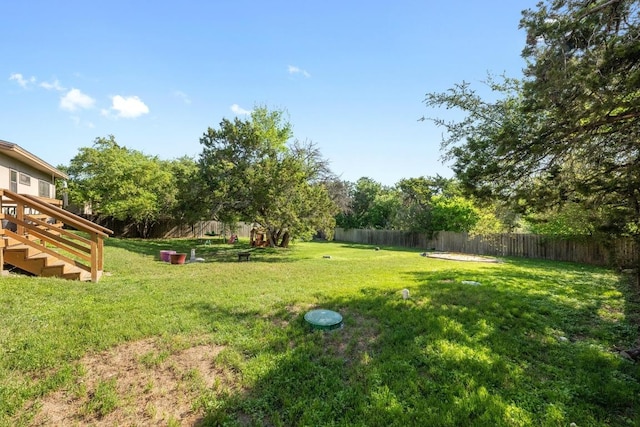 201 Loving Trl, Dripping Springs, TX 78620 - view of yard featuring stairs
