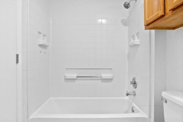 8608 Dittmar Oaks Dr, Austin, TX 78748 - bathroom featuring toilet and shower / tub combination