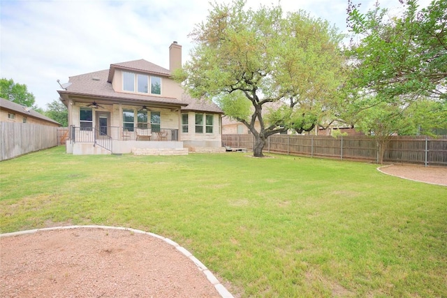 11721 Quintana Cv, Austin, TX 78739 - view of yard featuring ceiling fan
