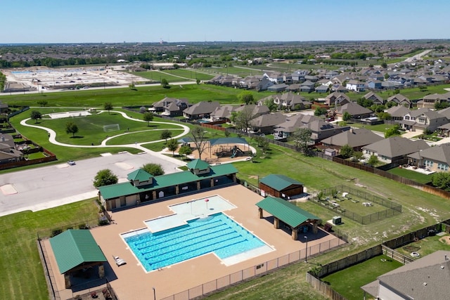 5917 Moriano Cv, Round Rock, TX 78665 - drone / aerial view of a pool