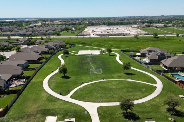 bird's eye view featuring a residential view