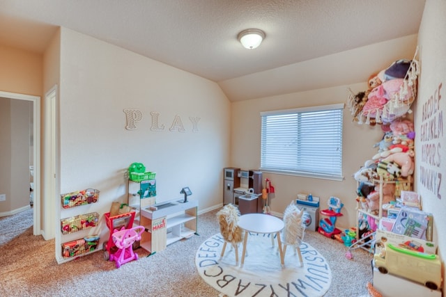 5917 Moriano Cv, Round Rock, TX 78665 - rec room with carpet floors and a textured ceiling