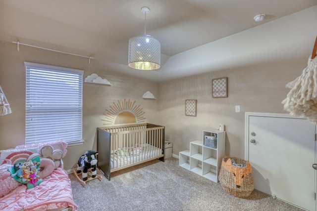 5917 Moriano Cv, Round Rock, TX 78665 - carpeted bedroom with vaulted ceiling