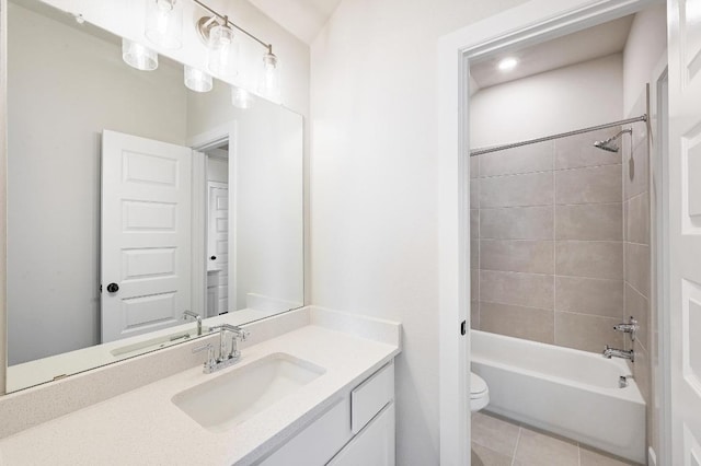 300 Echo Pass, Liberty Hill, TX 78642 - full bath featuring vanity, tile patterned floors, and washtub / shower combination