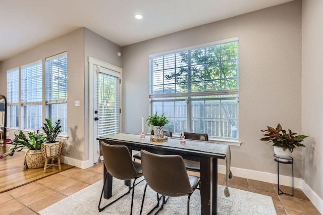 2632 Century Park Blvd Unit 3, Austin, TX 78727 - dining space with light tile patterned floors and baseboards