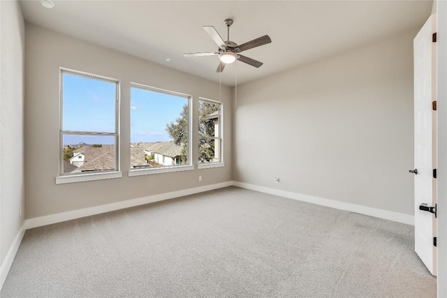 508 Saturnia Cv, Georgetown, TX 78628 - carpeted spare room featuring baseboards and ceiling fan