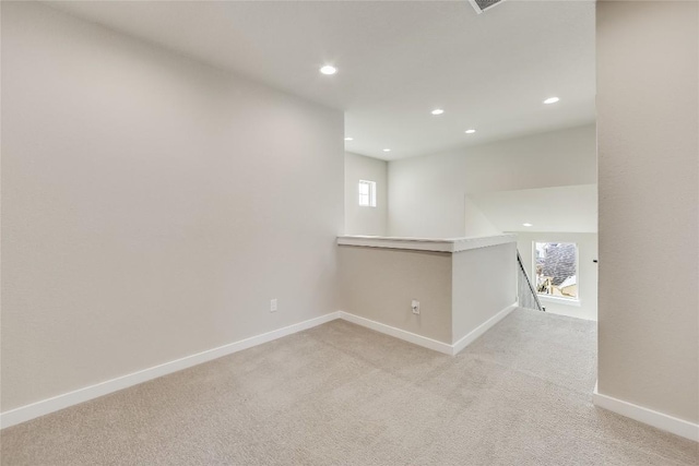508 Saturnia Cv, Georgetown, TX 78628 - empty room with baseboards, carpet, and recessed lighting