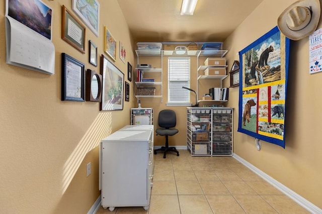 108 Chuckwagon Trl, Georgetown, TX 78633 - tiled office with baseboards