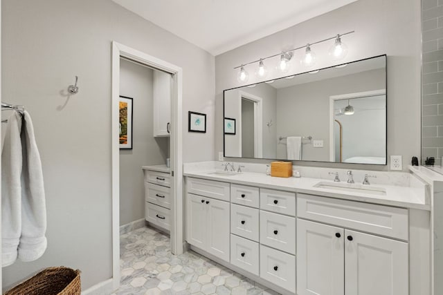 5911 W Gate Blvd, Austin, TX 78745 - full bath with double vanity