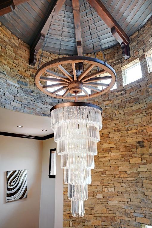 interior details featuring beamed ceiling and wooden ceiling