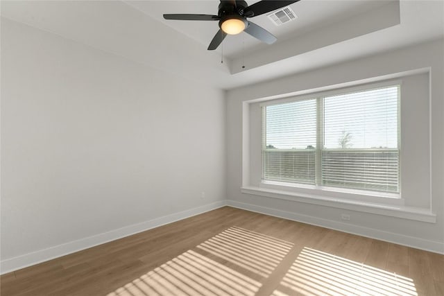 508 Raleigh Dr, Georgetown, TX 78633 - unfurnished room featuring wood finished floors and a ceiling fan