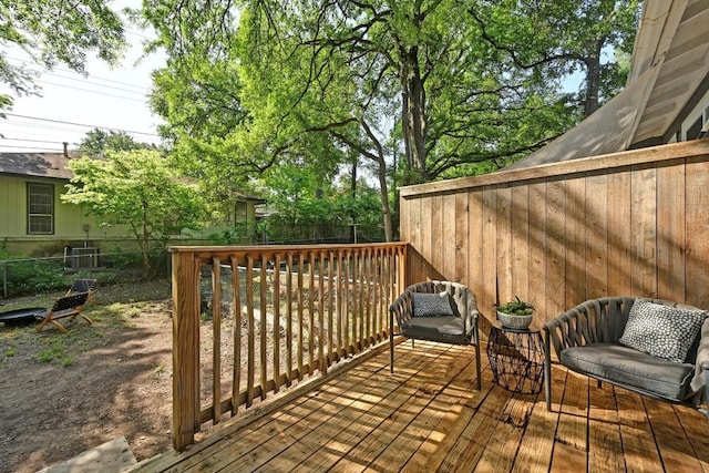3309 Clawson Rd, Austin, TX 78704 - wooden deck featuring a fenced backyard