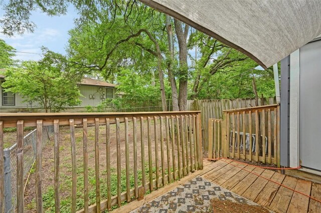 3309 Clawson Rd, Austin, TX 78704 - view of wooden terrace
