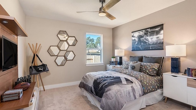 8621 Picnic House Path, Austin, TX 78744 - bedroom with carpet, ceiling fan, and baseboards