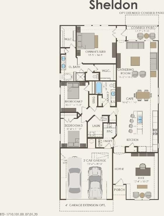 6517 Apache Plum Ln, Spicewood, TX 78669 - view of floor plan / room layout