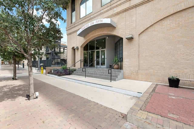 507 Sabine St Unit 505, Austin, TX 78701 - property entrance featuring brick siding