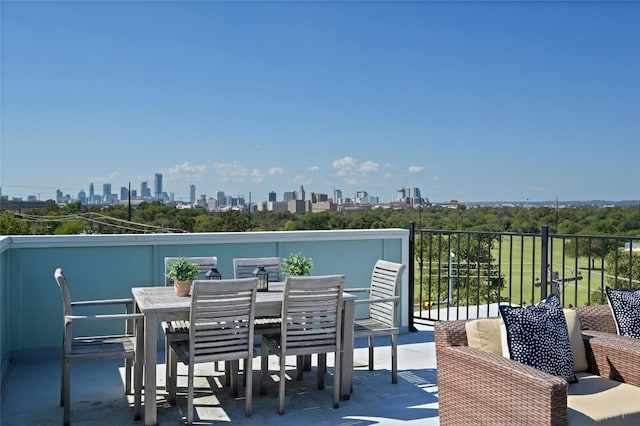 4001 Red River St Unit 2, Austin, TX 78751 - view of patio featuring a city view