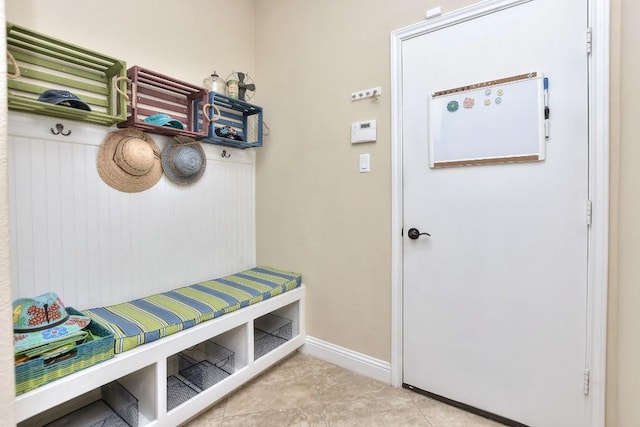 1904 Cactus Mound Dr, Leander, TX 78641 - mudroom with tile patterned floors and baseboards