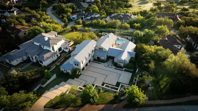 bird's eye view featuring a residential view