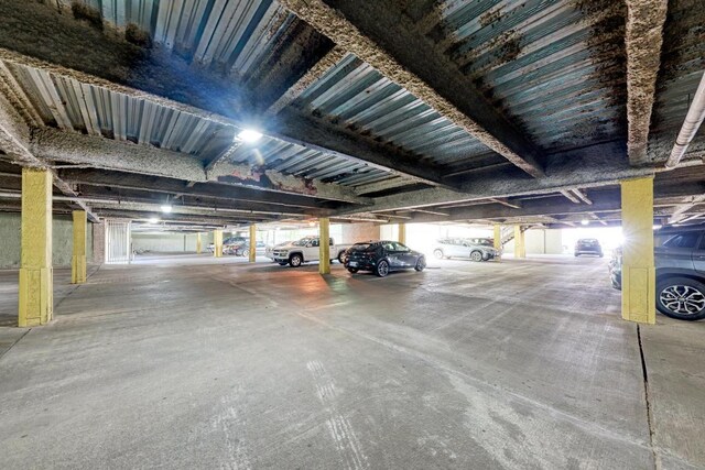 view of parking deck