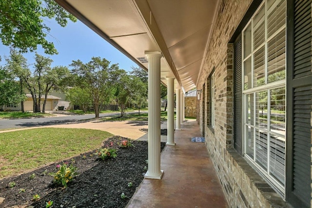 7809 Taranto Dr, Austin, TX 78729 - porch featuring a yard