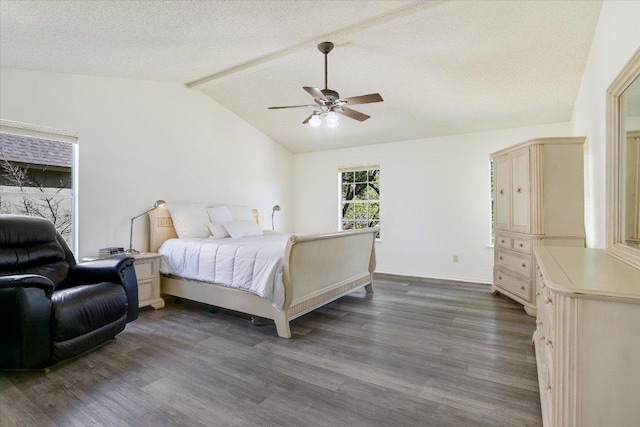 7809 Taranto Dr, Austin, TX 78729 - bedroom with wood finished floors, ceiling fan, and a textured ceiling