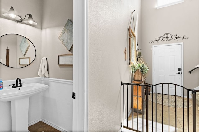 bathroom with a sink