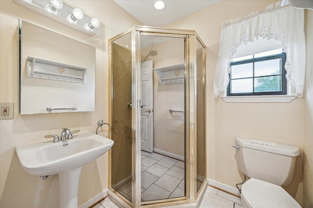 59 Fairview Dr, Round Rock, TX 78665 - full bath featuring a stall shower and tile patterned flooring