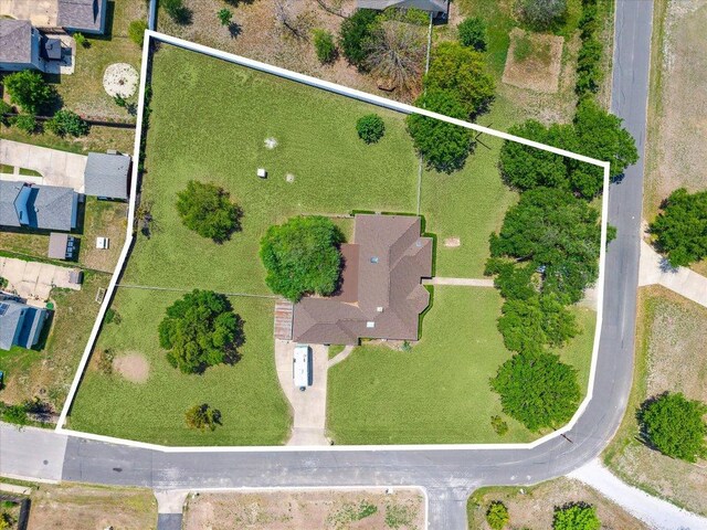 59 Fairview Dr, Round Rock, TX 78665 - aerial overview of property's location with property parcel outlined