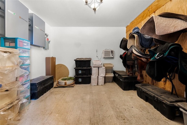 view of storage area