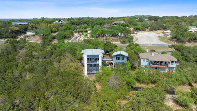 21726 Sierra Trl, Lago Vista, TX 78645 - bird's eye view of a heavily wooded area
