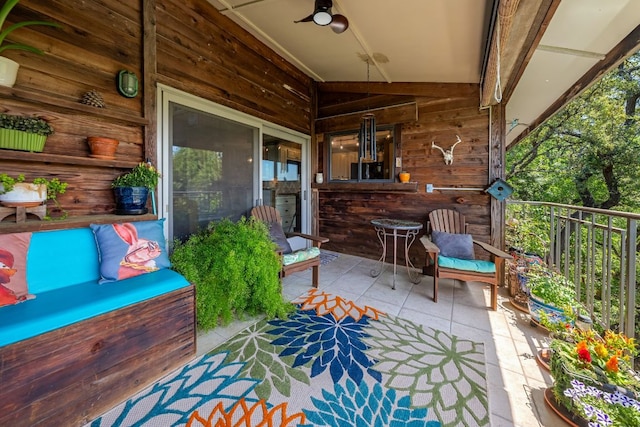 8200 Neely Dr Unit 217, Austin, TX 78759 - view of patio featuring ceiling fan