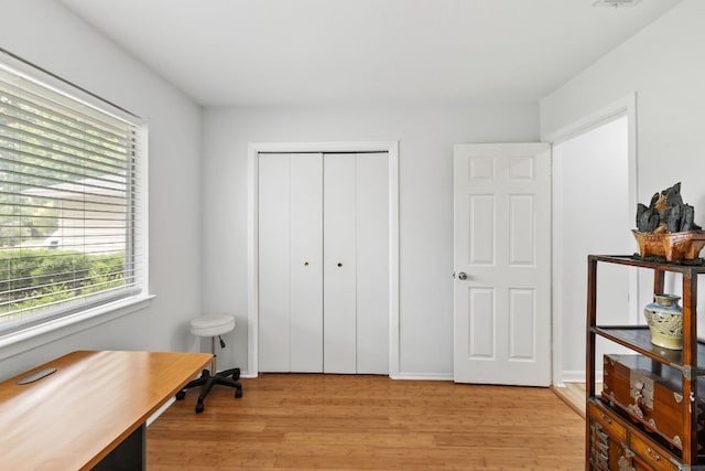 607 Elderberry Cv, Austin, TX 78745 - office featuring light wood-style flooring and baseboards